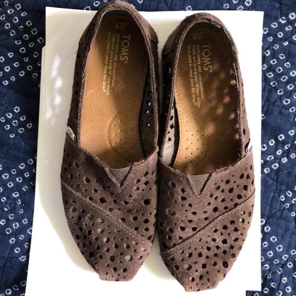 Suede TOMS, Sz 8, GUC